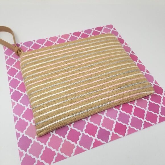 Rattan Woven Wristlet Bag. NWOT. - Picture 1 of 5